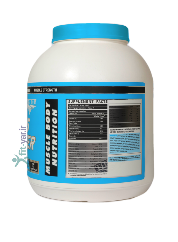مس گینر 3KG ماسل بادی muscle body nutrition